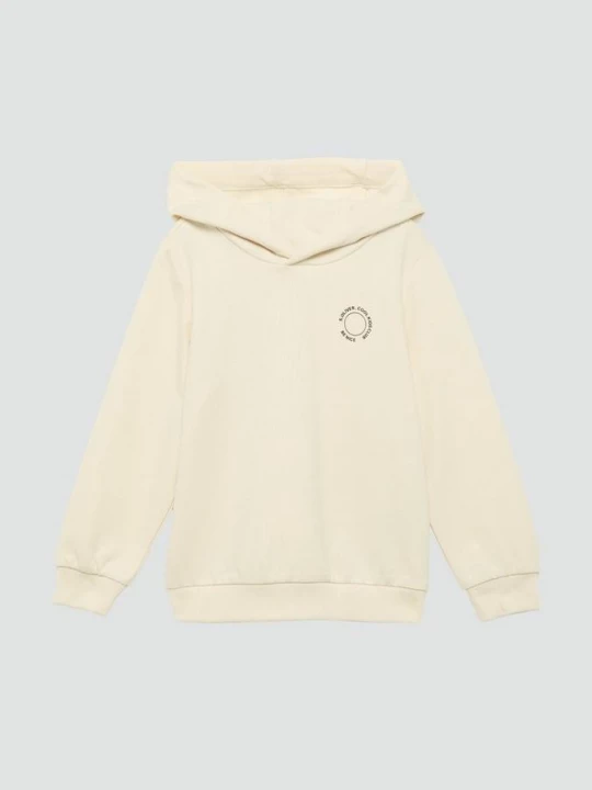 Foto van product Unisex sweatshirt met capuchon, geribde boorden en een klein printdetail s.Oliver beżowy