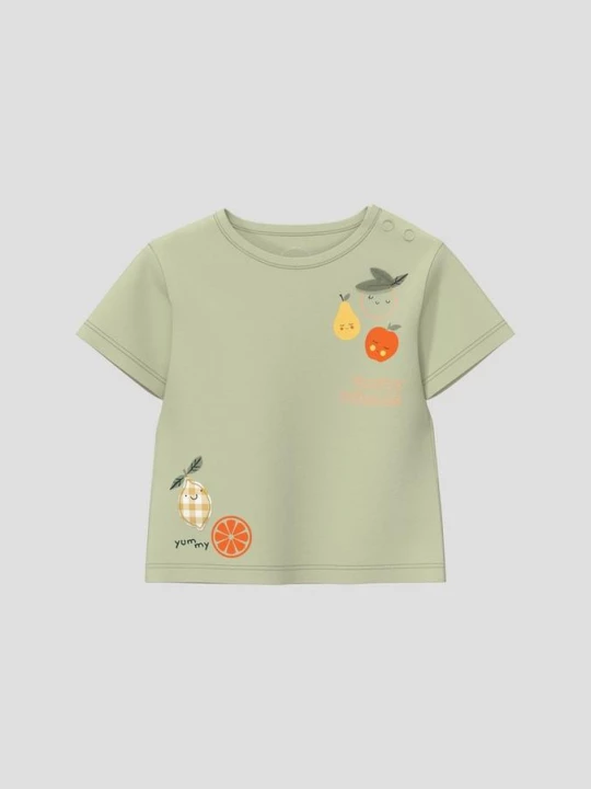 Foto van product Unisex T-shirt met artwork s.Oliver olijfgroen
