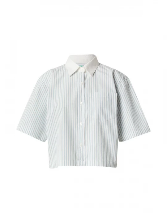 Foto van product UNITED COLORS OF BENETTON Blouse hemelsblauw / wit