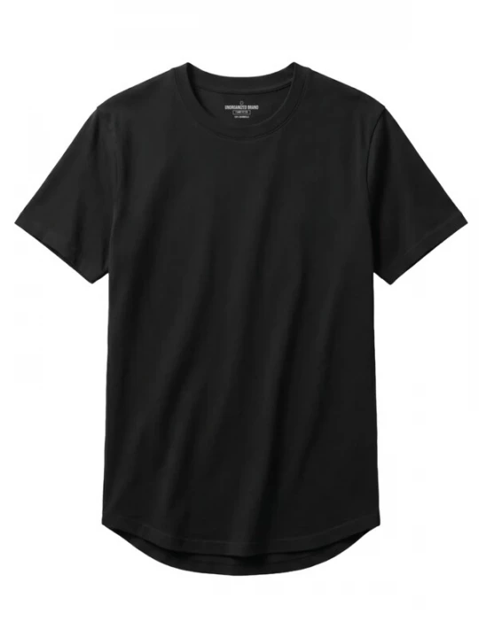 Foto van product UNORGANIZED BRAND Shirt 'BASIC RUNDER SAUM T25' zwart
