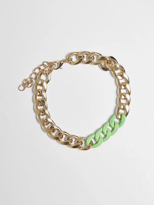 Foto van product Urban Classics Armband goudgeel / groen