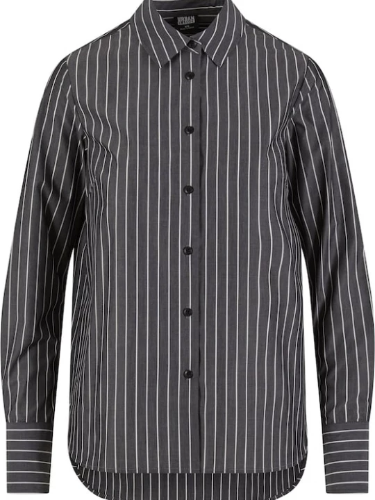 Foto van product Urban Classics Blouse donkergrijs / wit