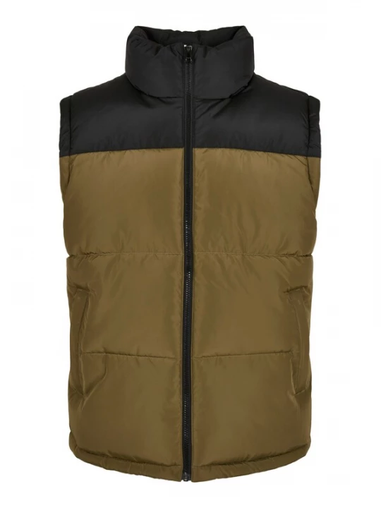 Foto van product Urban Classics Bodywarmer olijfgroen / zwart