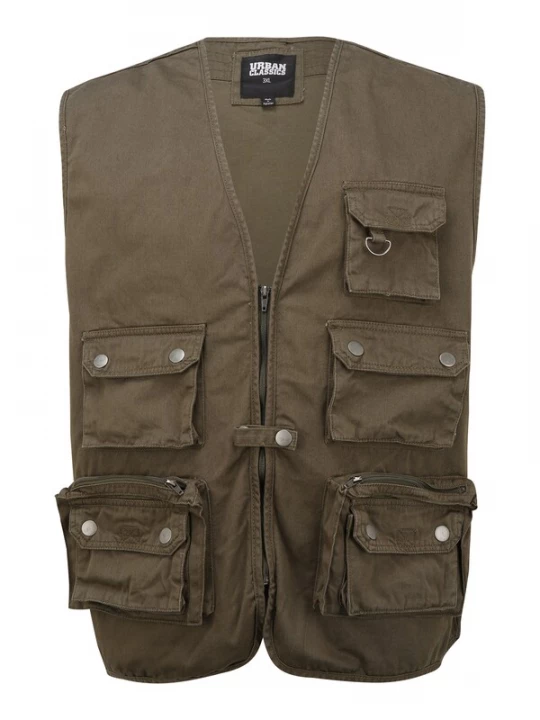 Foto van product Urban Classics Bodywarmer 'Worker' olijfgroen