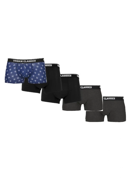 Foto van product Urban Classics Boxershorts blauw / grijs / zwart