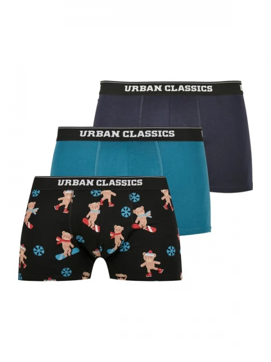 Foto van product Urban Classics Boxershorts navy / donkergrijs / groen / gemengde kleuren