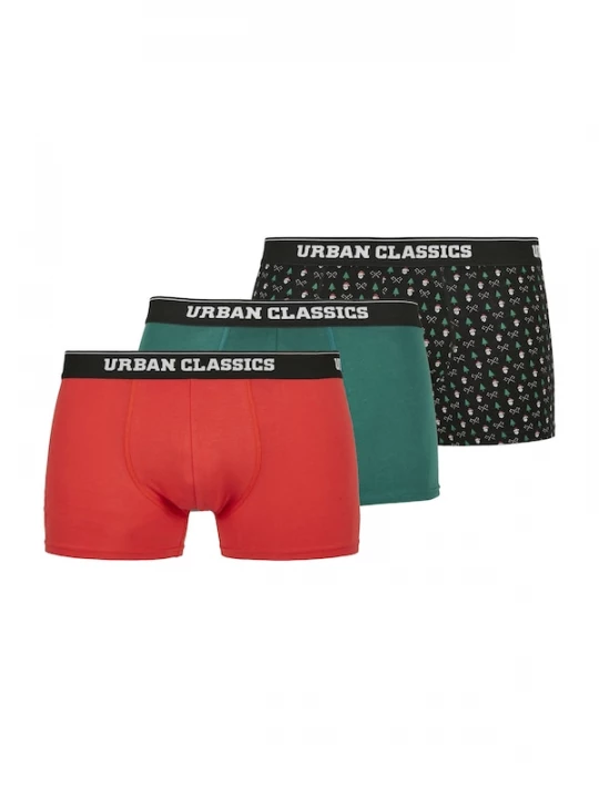 Foto van product Urban Classics Boxershorts navy / groen / rood