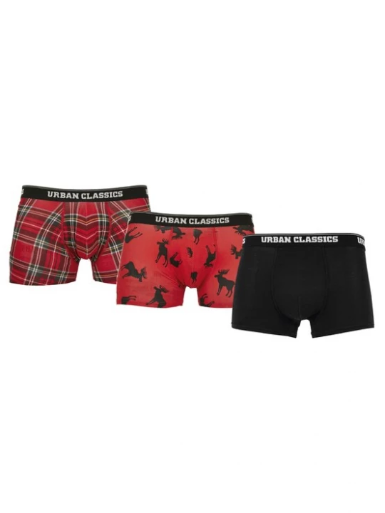 Foto van product Urban Classics Boxershorts rood / zwart / wit