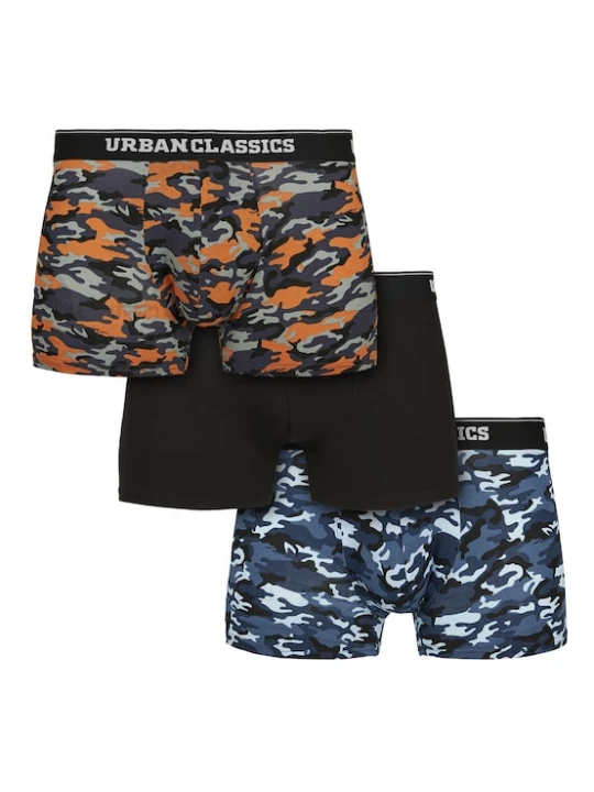 Foto van product Urban Classics Boxershorts smoky blue / duifblauw / oranje / zwart