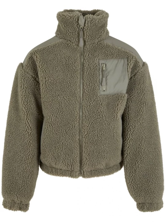 Foto van product Urban Classics Fleece jas olijfgroen