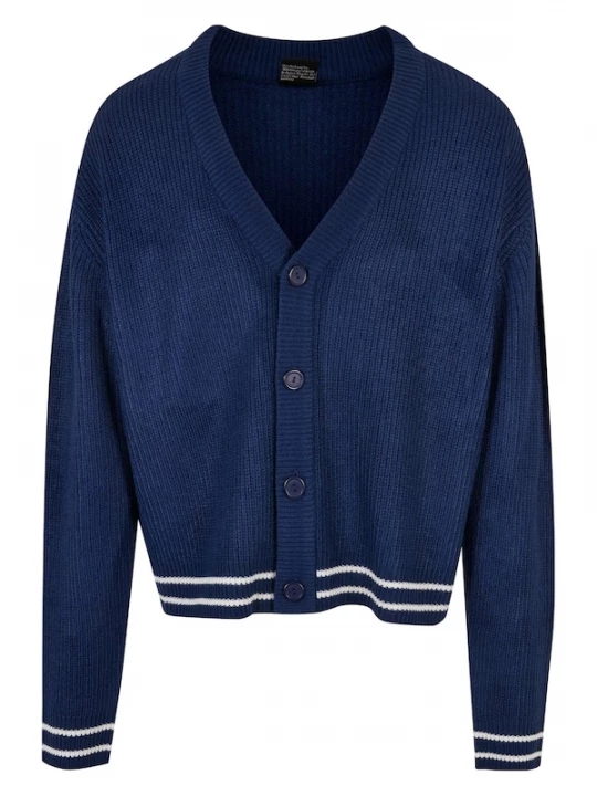 Foto van product Urban Classics Gebreid vest navy / wit