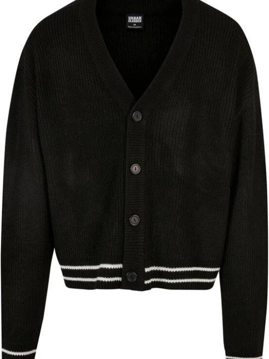 Foto van product Urban Classics Gebreid vest zwart / wit