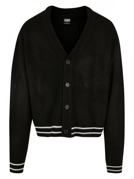 Foto van product Urban Classics Gebreid vest zwart / wit