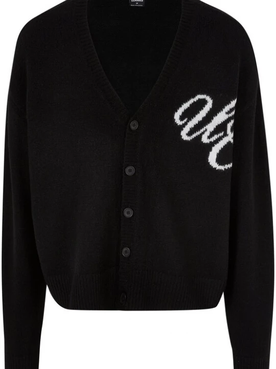 Foto van product Urban Classics Gebreid vest zwart / wit