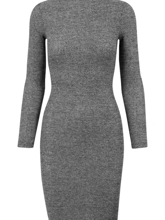Foto van product Urban Classics Jurk ' Ladies Rib Dress ' antraciet / donkergrijs