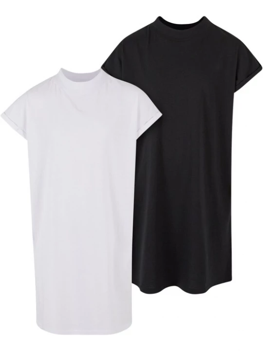 Foto van product Urban Classics Jurk 'Turtle Extended' zwart / wit