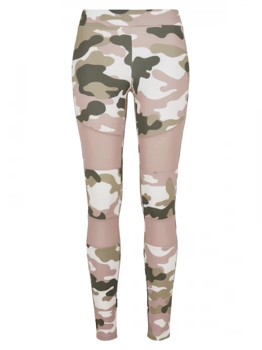 Foto van product Urban Classics Leggings kaki / donkergroen / rosa / wit