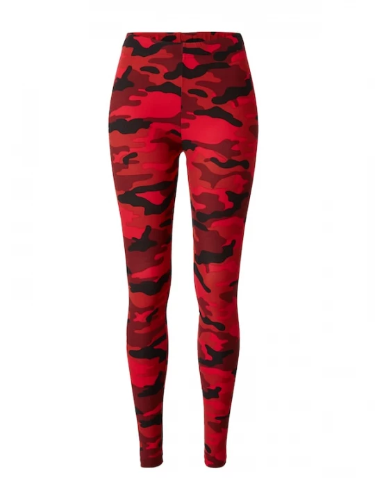 Foto van product Urban Classics Leggings rood / karmijnrood / watermeloen rood / zwart