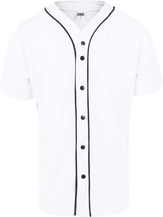 Foto van product Urban Classics Overhemd 'Baseball' wit