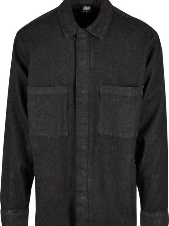 Foto van product Urban Classics Overhemd black denim