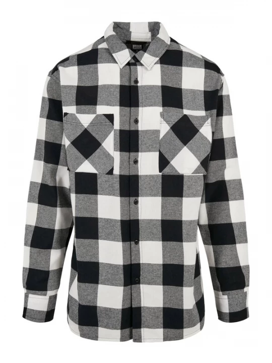 Foto van product Urban Classics Overhemd grijs / zwart / wit