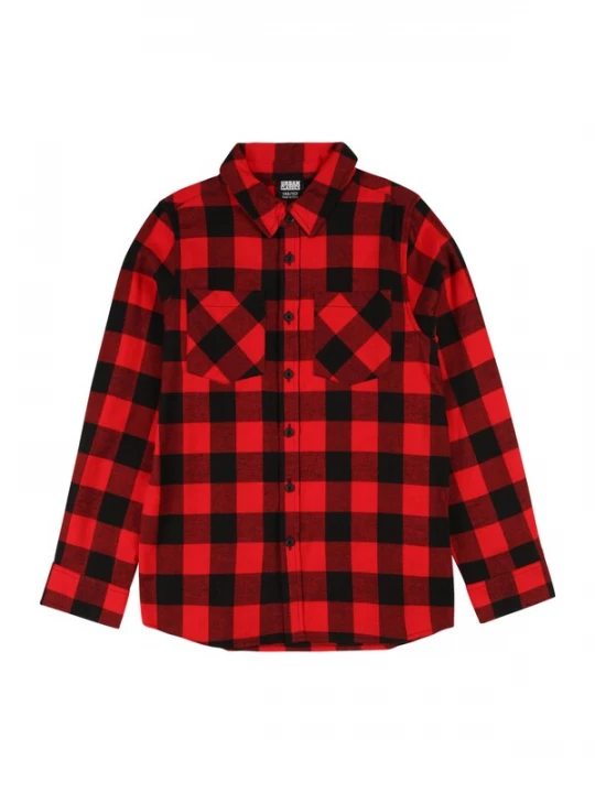 Foto van product Urban Classics Overhemd rood / zwart