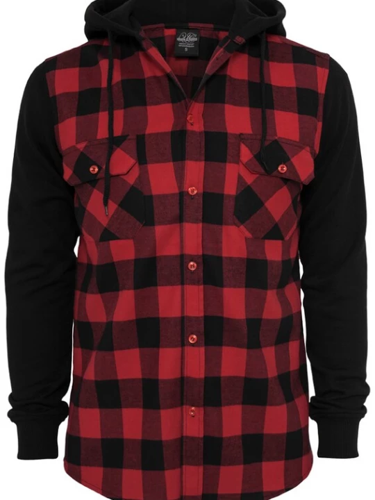 Foto van product Urban Classics Overhemd rood / zwart