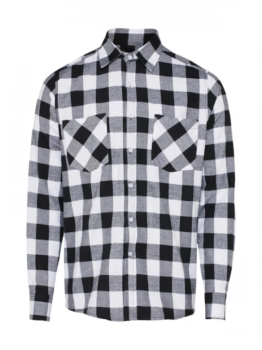 Foto van product Urban Classics Overhemd zwart / wit