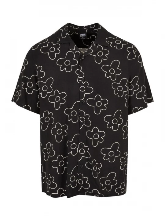 Foto van product Urban Classics Overhemd zwart / wit