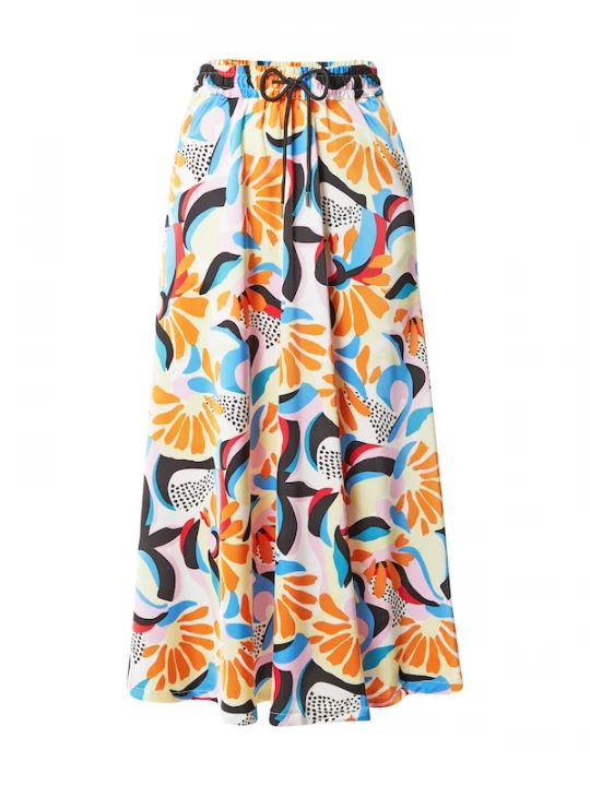 Foto van product Urban Classics Rok lichtblauw / pasteelgeel / knalrood / zwart