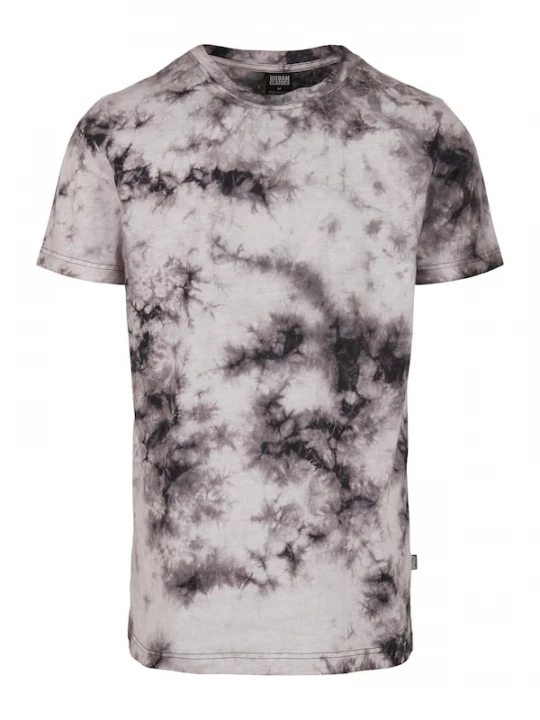 Foto van product Urban Classics Shirt 'Black Tie Dye' zwart / natuurwit