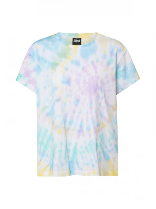 Foto van product Urban Classics Shirt 'Boyfriend' lichtblauw / geel / lila / wit