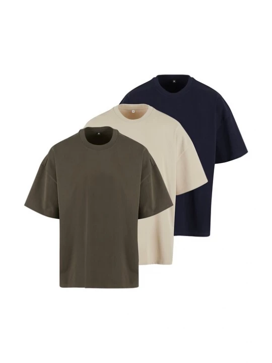 Foto van product Urban Classics Shirt crème / navy / olijfgroen