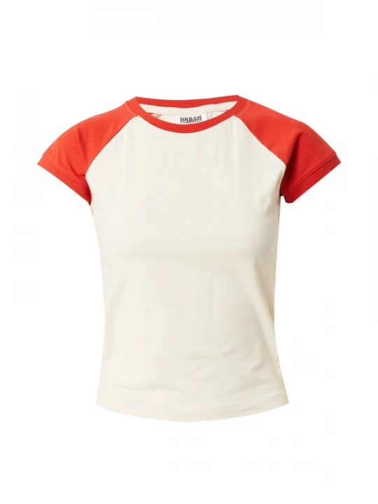 Foto van product Urban Classics Shirt crème / rood