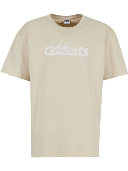 Foto van product Urban Classics Shirt 'Cursive Bold' camel / wit