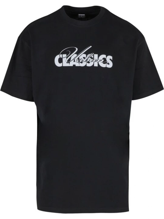 Foto van product Urban Classics Shirt 'Cursive Bold' zwart / wit