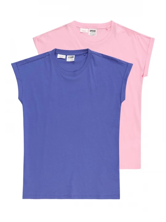 Foto van product Urban Classics Shirt donkerlila / lichtroze