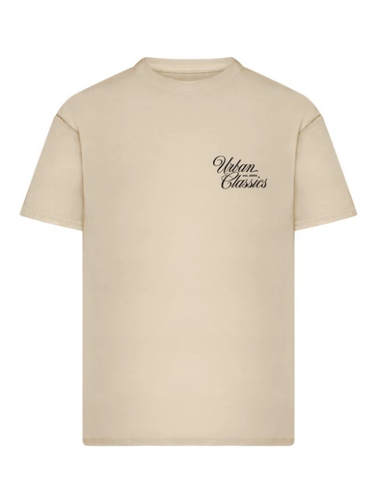 Foto van product Urban Classics Shirt 'Flow Script' zwart / wolwit