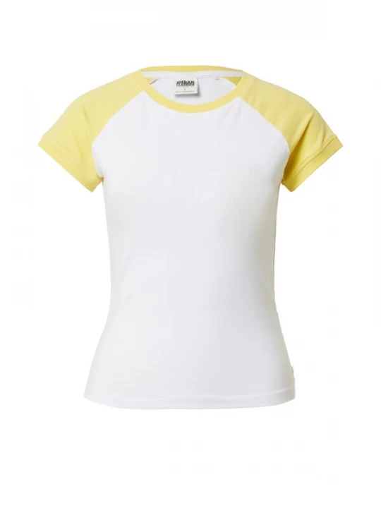Foto van product Urban Classics Shirt geel / wit