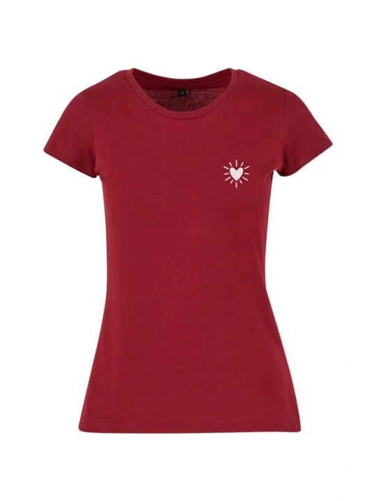 Foto van product Urban Classics Shirt kersrood / wit