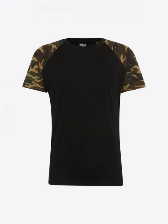 Foto van product Urban Classics Shirt lichtbruin / groen / kaki / zwart