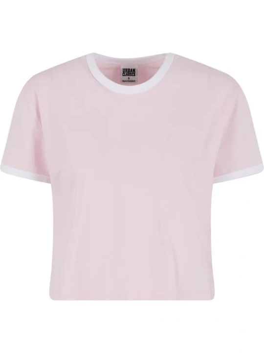 Foto van product Urban Classics Shirt lichtroze / wit