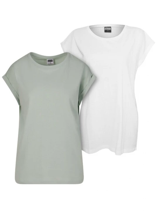 Foto van product Urban Classics Shirt mintgroen / wit