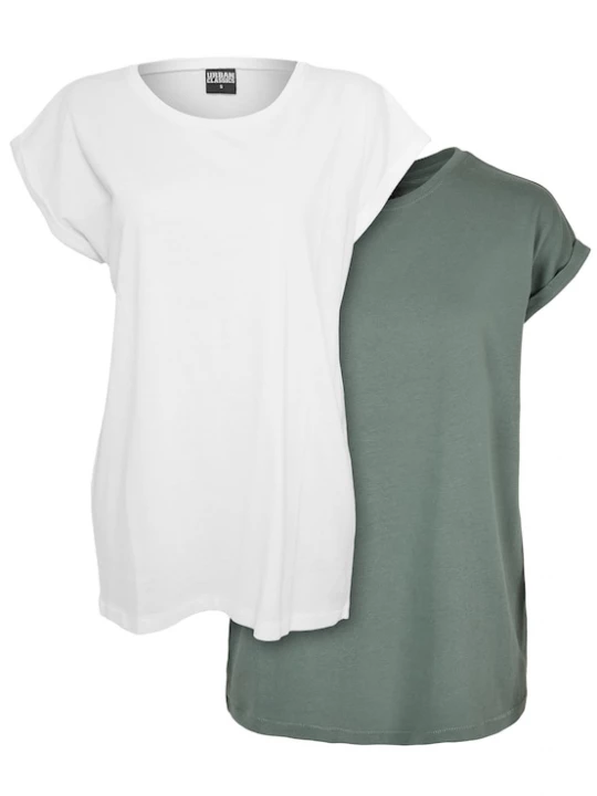 Foto van product Urban Classics Shirt pastelgroen / wit