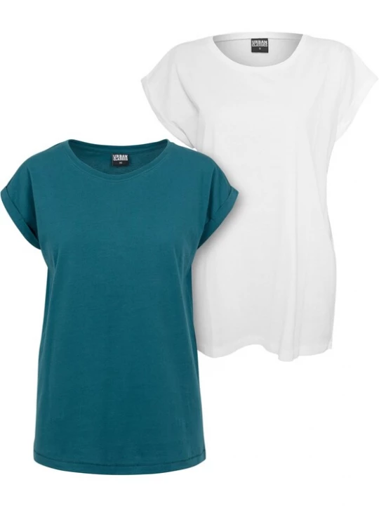 Foto van product Urban Classics Shirt petrol / wit