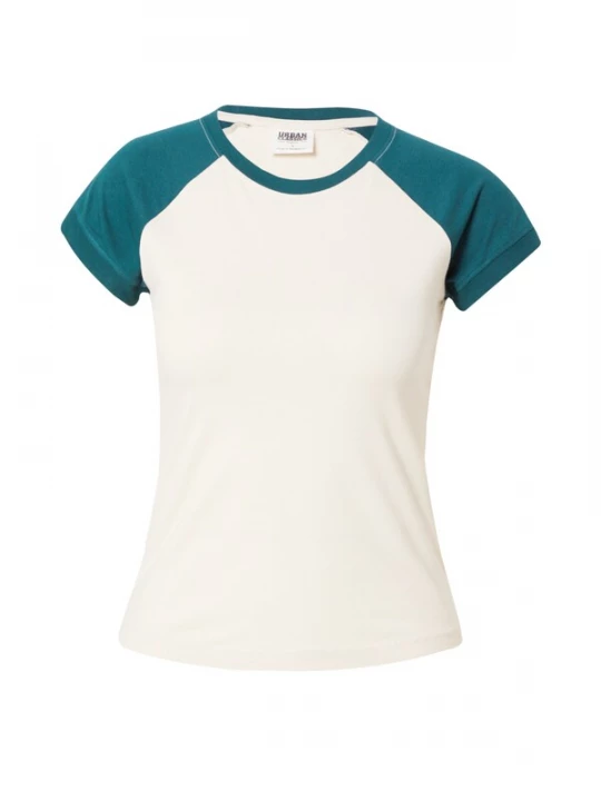 Foto van product Urban Classics Shirt petrol / wolwit