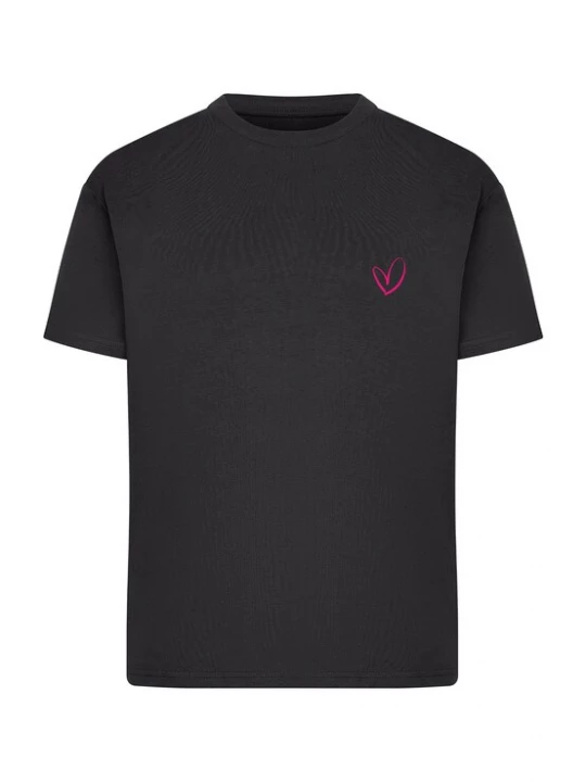 Foto van product Urban Classics Shirt 'Rainbow Heart' geel / groen / pink / zwart