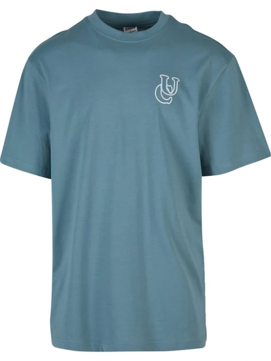 Foto van product Urban Classics Shirt 'Shiny' blauw / duifblauw / wit