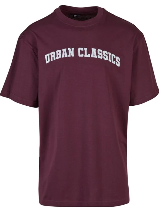 Foto van product Urban Classics Shirt wijnrood / wit