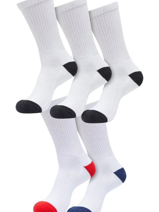 Foto van product Urban Classics Sokken blauw / rood / zwart / wit